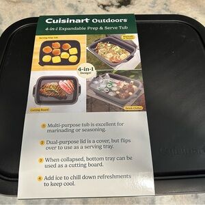Cuisinart Black Expandable Prep & Serve Tub